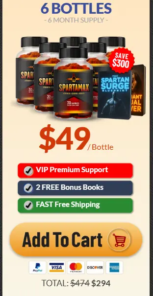 Order spartamax 6 Bottles